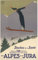 Photosegor Alpes Jura Ski Poster Kunstdruck auf Poster, 50 x 70 cm, 300 g, alle Größen und Halterungen möglich