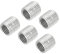 sourcing map 5 Stück Gewindeeinsätze Einsatz M10 Stecker auf M8 Buchse Adapter 10mm lang Rohrverschraubung Umwandlungshülsen Reduzierstück Gewindereparatursatz