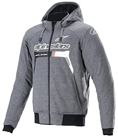 Alpinestars Chrome Ignition Motorrad Textiljacke, grau/schwarz/weiß, S