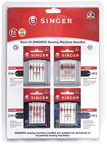 Singer Best-Of Nähmaschinennadel-Set (4 Blister/ 25 Nadeln)