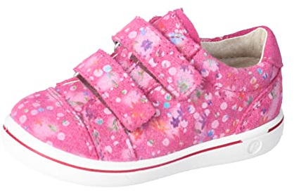 RICOSTA Baby Mädchen Low-Top Sneaker LENIE,Kinder Lauflernschuhe,WMS:Mittel,lose Einlage,Strassenschuhe,Sportschuhe,Freizeitschuhe,pop (330),23 EU