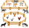 12 Pièces Jouet Figurine Animaux de la Ferme et de la Forêt - Mini Modèles D'animaux Pour Enfants - Country World Figurines