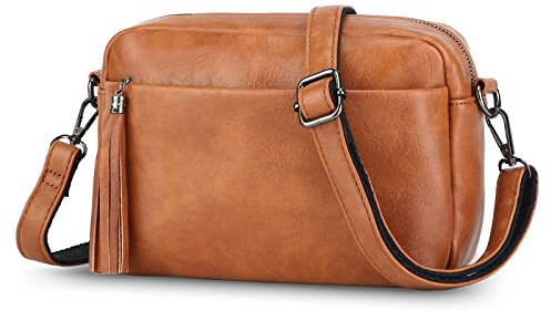 Asvert PU-Leder Crossbody Bag Damen Handtasche Damen Klein Umhängetasche Handytasche zum Umhängen Moderne Taschen mit Abnehmbarem Schultergurt Crossbag/Gürteltasche/Schultertasche/Abendtasche Damen