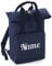 Elefantasie Rucksack mit Name bestickt Rolltop für Kinder und Erwachsene Dunkelblau S