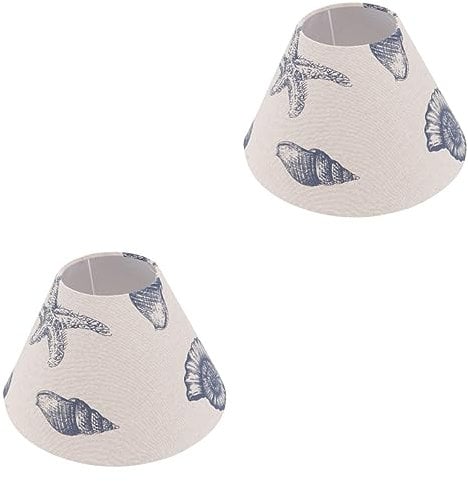 DOITOOL 2 Pezzi Accessori Fatti A Mano Tamburo A Tema Moderno Paralume Chiaro Casa Camera Letto Delicata Decorazione Mare Ragno Droplight Lampade Durevoli Soggiorno X Soffitto In Lino