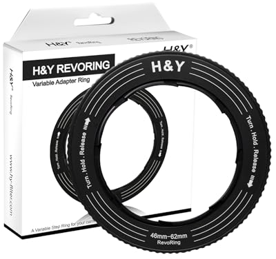 H&Y Step Up Ringe Adapter Variabler Step Up Ring Objektivfilter Adapterringe Stepping Up Ring für Filter 46-62 mm bis 67 mm,