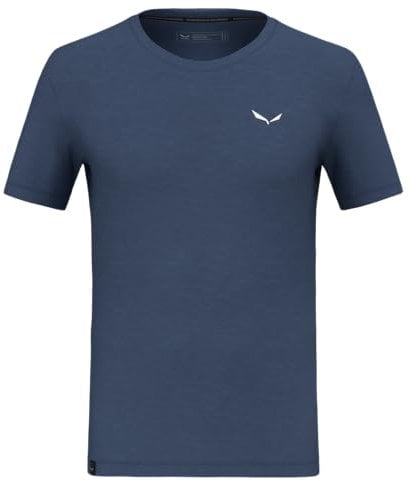 Salewa Eagle Minilogo Merino T-Shirt Men, Blue, XXL