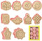 YeahBoom 10 Piezas Eid Mubarak Juego de cortadores de galletas,3D Ramadán Eid Mubarak Galleta MoldeHerramientas,Molde de galletas de PP para Eid,Cortador de Galletas Eid,Plástico Reutilizable Moldes