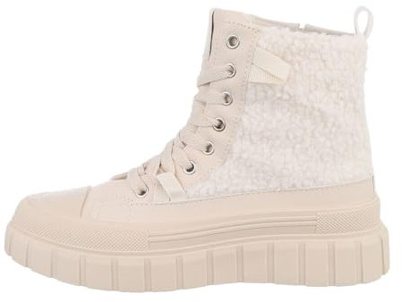Ital Design Damenschuhe Freizeitschuhe Sneakers High, PC207-, Kunstleder, Beige, Gr. 38