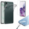 Eximmobile - 3in1 Set - Silikon Hülle mit Panzerfolie kompatibel mit Huawei P10 Silikon Case dünne Hülle transparente Handytasche Pad für Kordel