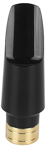Soprano Saxophone Mouthpiece, Professional Flute Head Portable Metal Mouthpiece Replacement for Soprano Sax Musical Instrument Accessory