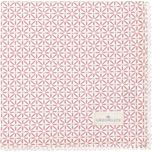 Napkin with lace Britt Pale pink
