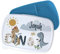 GRAZDesign Brotdose Dinosaurier Kinder personalisiert Junge blau rosa, Schulkind Kinderbrotdosen blau