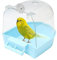 Bañera para pájaros para jaula, caja de baño para pájaros, bañera para pájaros, caja de papagayo, bañera, caja de ducha, jaula de pájaros, accesorios para pájaros pequeños, canarios, periquitos,