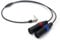 HangTon Audiokabel für Mixer, Recorder, Verstärker, Mikrofon, DJ-Musikinstrument, Empfänger, Kamera, 3,5 mm 1/8 Zoll auf 2 XLR 3-poligen Stecker, links rechts symmetrisch, 2-Kanal, 50 cm