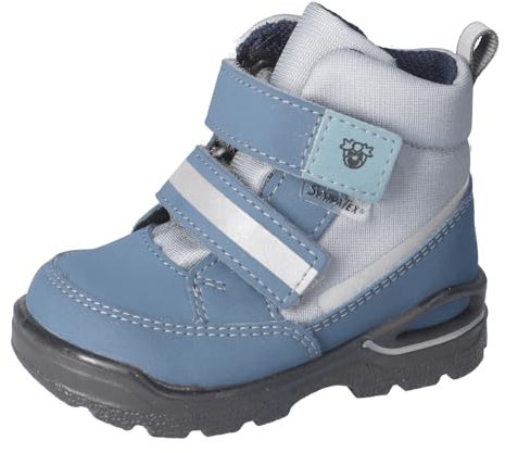 RICOSTA Jungen Winterstiefel Flori, Kinder Lauflernschuhe, Weite: Weit, lose Einlage, Sympatex, waschbar,vegan, Pavone/calcit (130), 25 EU