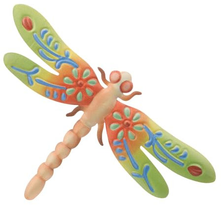 Milisten Metal Dragonfly Wall Hanging Art Sturdy Iron Garden Decor Vivid Outdoor Indoor Wall Decoration for Home Balcony Bathroom Craft Ornament for Housewarming