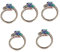 WRITWAA 5st Drachen-emaille- Drachenring Damenschmuck Ringe Für Frauen Damenring Schmuck Ringschmuck Fingerring Für Herrenring Schmuck Frauenringe Ringdekor Offener Kupfer