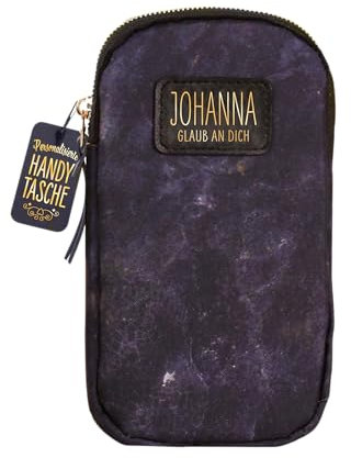 History & Heraldry Handytasche Größe ca. 19cm x 11cm x 2,5cm mit Kordel zum Umhängen Umhängetasche mit Reißverschluss kleine Tasche Geldbörse Geldbeutel (Handytasche Johanna)