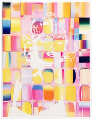 Kare Design Leinwandbild Diva Pixel, 120x90 cm, Mehrfarbig, Modern, Zimmerdekoration, Wandbild, Abstrakt, Wohnzimmer, Flur, Home Office, Schlafzimmer