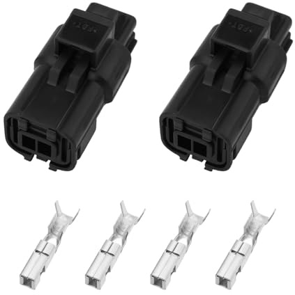 eMagTech 2 Stück 2-poliger Thermostatanschluss Autostecker Kompatibel mit Renault Kompatibel mit Peugeot Mini Kompatibel mit Citroen Kompatibel mit Vauxhall