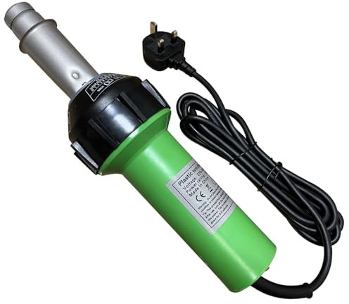 Seababyhouse Professional 1600W Hot Air Torch Plastic Welder Welding Heat Gun Handhold Rod with Speed Nozzles Pistol Hot Gas Pistol, with Handheld Groover
