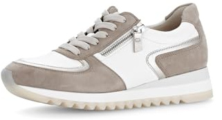 Gabor Damen Low-Top Sneaker, Frauen Halbschuhe,schnürschuhe,schnürer,straßenschuhe,Strassenschuhe,Sportschuhe,Rabbit/Puder/Latte,40 EU / 6.5 UK
