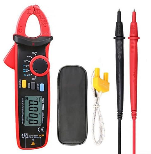 Digital Clamp Meter, UT210D LCD Digital Multimeter Current Voltage Resistance Capacitance Clamp Meter, Suitable For Industrial Measurement