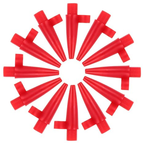 BCOATH 20pcs Replacement Air Pump Nozzles for Inflatable Mattresses and Balls Plastic Manual Inflator Attachments for Inflation