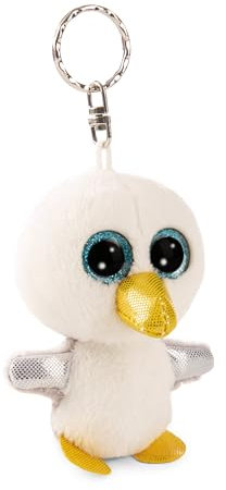 NICI Schlüsselanhänger GLUBSCHIS Möwe Gullbert 9cm - weiß - Plüsch-Begleiter für Rucksack oder Tasche, Kuschel-Anhänger mit Metallring für Schlüsselbund & Schlüsselhalter | 61841