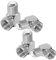 Powice 4 Stück Sat Winkelstecker 90 Grad, F Stecker Winkel, Antennenstecker, Sat Kabel Winkelstecker, Sat Kabel Verbinder,Adapter zum Abwinkeln Eines F-Anschlusses Vergoldet