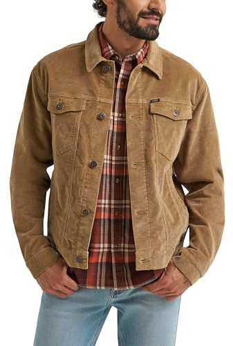 Wrangler Herren Cord-Truckerjacke, L