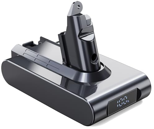 Batteria per Dyson V6 DC62 DC59 DC61 DC58 DC72 DC74 Aspirapolvere a mano Sostituzione batteria per Dyson SV03 SV09 SV05 SV06 SV07 con 2 filtri e 1 spazzola