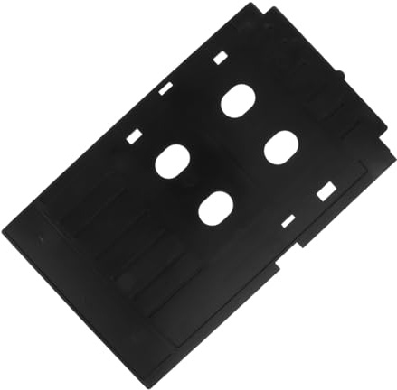 Cabilock Bandeja de PVC para Impresión de Tarjetas Diseño Resistente y Ranuras Adecuadas, Compatible Impresoras para Tarjetas en Oficina y Escuela
