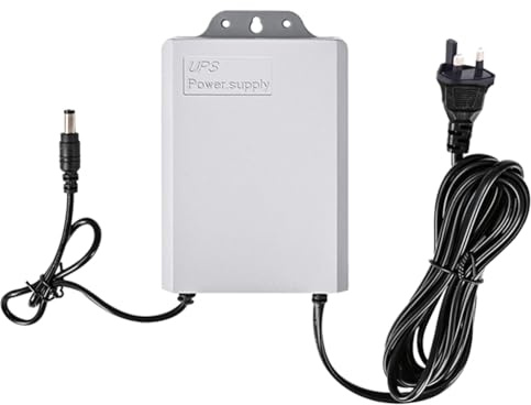 Agwuoetr 12V-2A UPS for Power Unit Supply for WiFi Router Modem Security Camera Outage Readiness UK PLUG