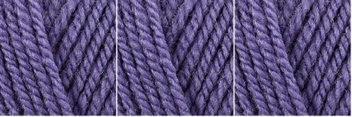 Wendy Supreme 100% Acrylic Double Knitting 100g Balls (WD06 Lavender) (Pack of 3)