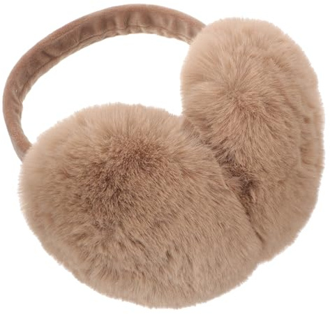 HEALEEP cache-oreilles Chauds Pour Femmes Et Adultes Protection Hivernale Douce Pour Enfants cache-oreilles En Fourrure Tendance Pour Femme Marron Clair