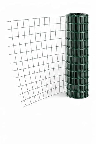 Stockcloture Grillage soudé en Rouleau H1m00 x L10m Vert Fil 2,05mm Maille 100x100 mm Vert