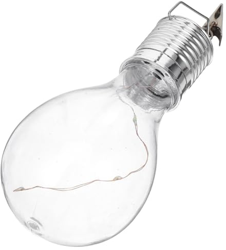 Alipis Ampoule Solaire Suspendue Étanche à LED pour Extérieur en Plastique, Lampe Rotative pour Cour et Auvent, Batterie 40mah pour Camping et Jardin