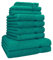 Betz 2er Set Badvorleger Badematte Badteppich Duschvorleger Frottee Größe 50 x 70 cm 100% Baumwolle Deluxe Qualität 680 g/m²