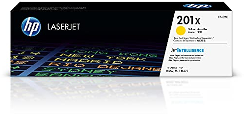 HP 201X (CF402X) Gelb Original Toner mit hoher Reichweite für HP Color Laserjet Pro M252, M274n, M277, XL