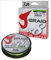 Daiwa J-Braid 8 Braid 0.35mm, 36,0kg/39,0lbs, 300m Chartreuse, rund geflochtene Angelschnur