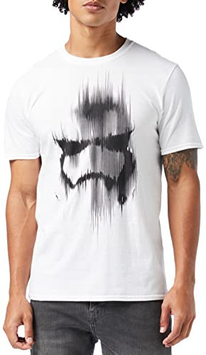 Star Wars Men's Trooper Mask T Shirt, White, S UK