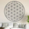 Kiwistar Blume des Lebens - Baum Wandtattoo in 6 Größen - Wandaufkleber Wall Sticker - Dekoration, Küche, Wohnzimmer, Schlafzimmer, Badezimmer (20 x 20 cm, 71_grau)