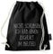 Über 60 Sprüche & Designs auswählbar/Sambosa Turnbeutel mit Spruch/Beutel: Schwarz/Rucksack/Jutebeutel/Sportbeutel/Hipster, Bag:Joghurt