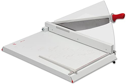 Betzold - Tisch-Papierschneidemaschine DIN A2-71 cm Schnittlänge, Stahlmesser inkl. Schutzglas und Tisch