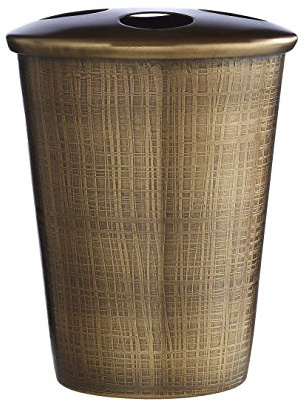 Premier Housewares Toothbrush Holder, Gold, 11 x 9 x 9 cm