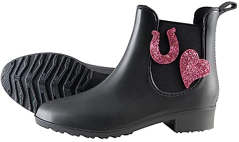 PFIFF 102663 Lucky, stivali impermeabili in gomma, nero, 30-35, Nero, 33 EU
