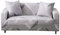 ARNTY Sofabezüge, Moderne Elastischer Sofabezug Stretch 1/2/3/4 Sitzer Couchbezug Antirutsch Blumendruck Sofahusse für Couch Möbelschutz (Grau-Feder, 3 Sitzer Sofabezug:181-230cm)