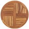 vidaXL Teak Massiv Tischplatte Massivholzplatte Holzplatte Ersatztischplatte Holz Platte für Esstisch Esszimmertisch Rund 2,5cm 70cm